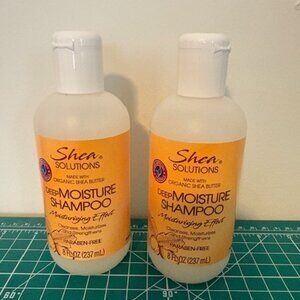 NEW- Set of 2- Shea Solutions- deep moisture shampoo